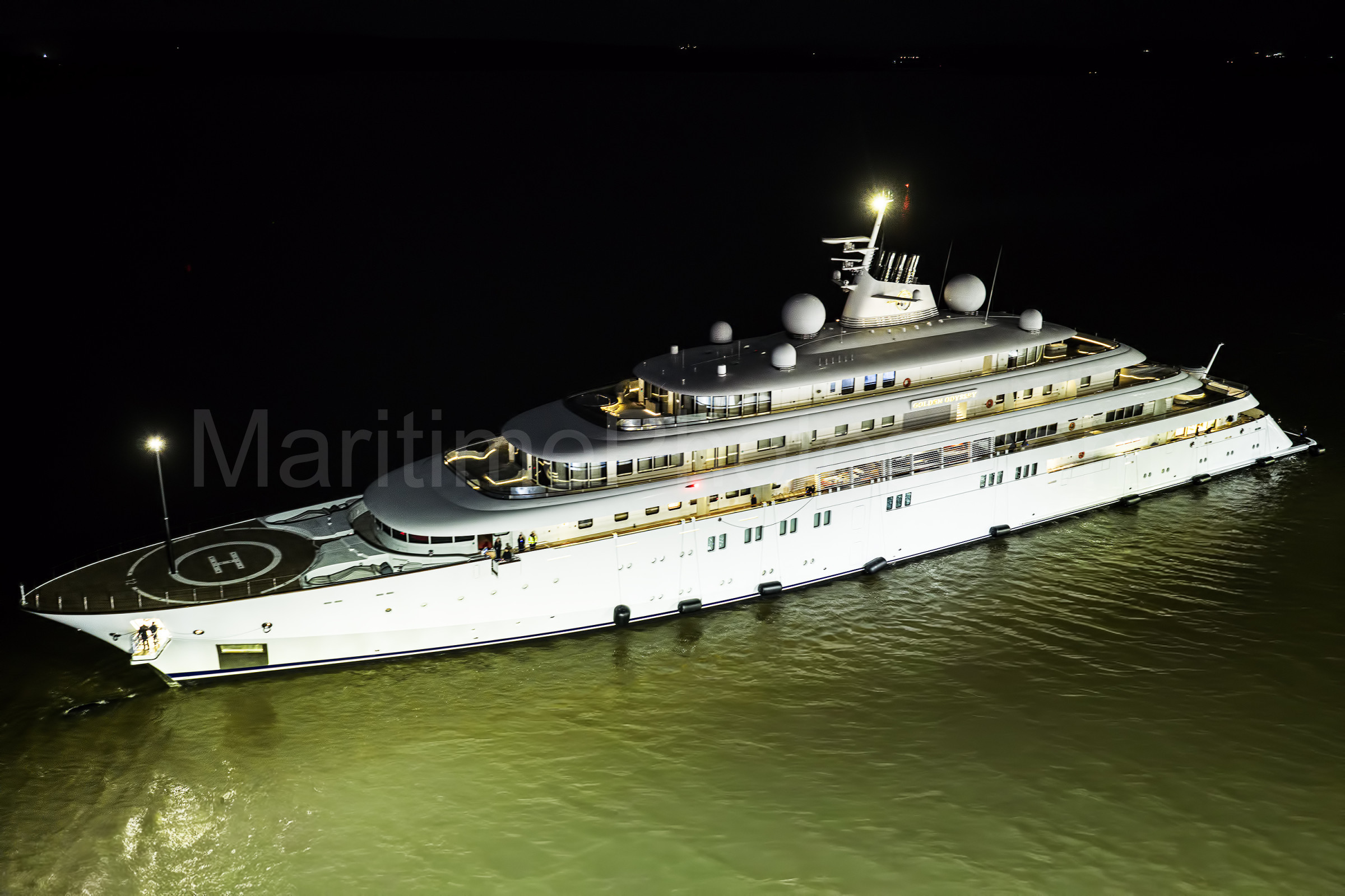 Golden Odyssey Motor Yacht IMO 9648788 at Poole, UK