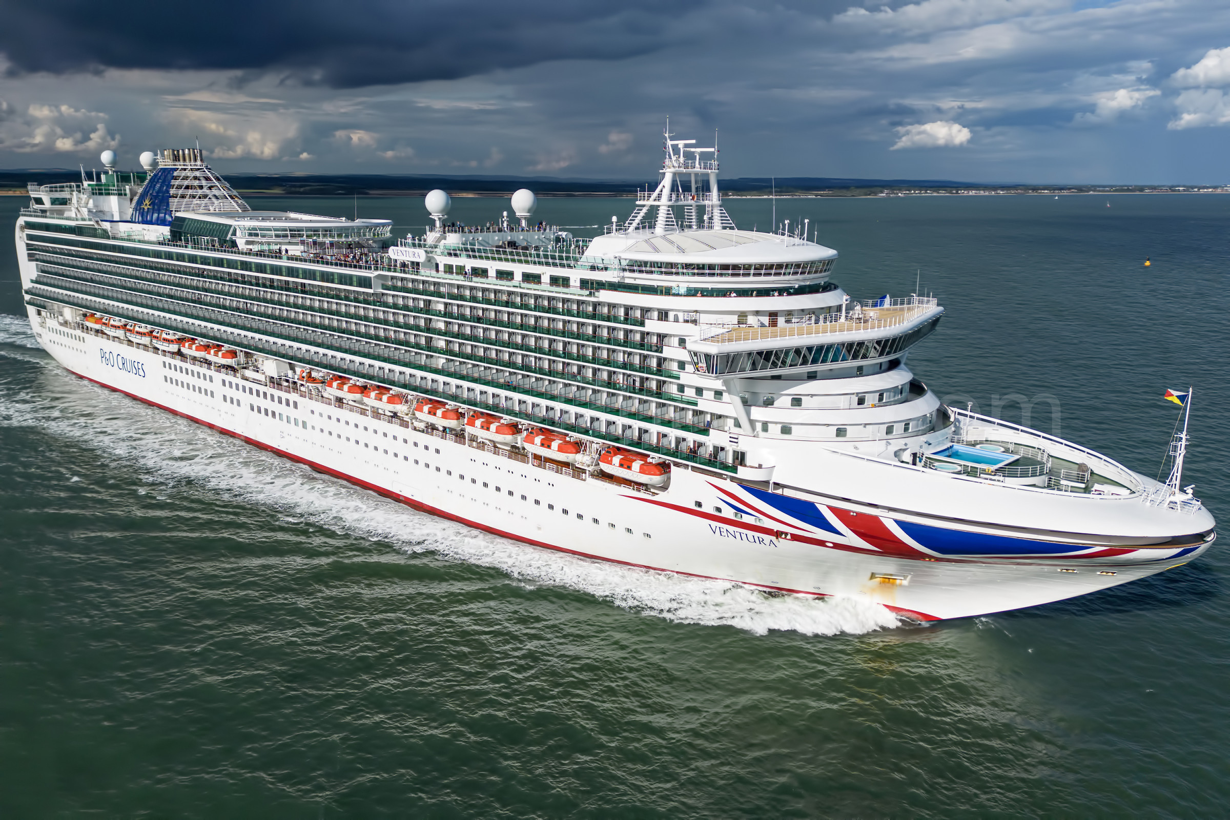 Ventura Cruise Ship IMO 9333175 at Southampton, UK