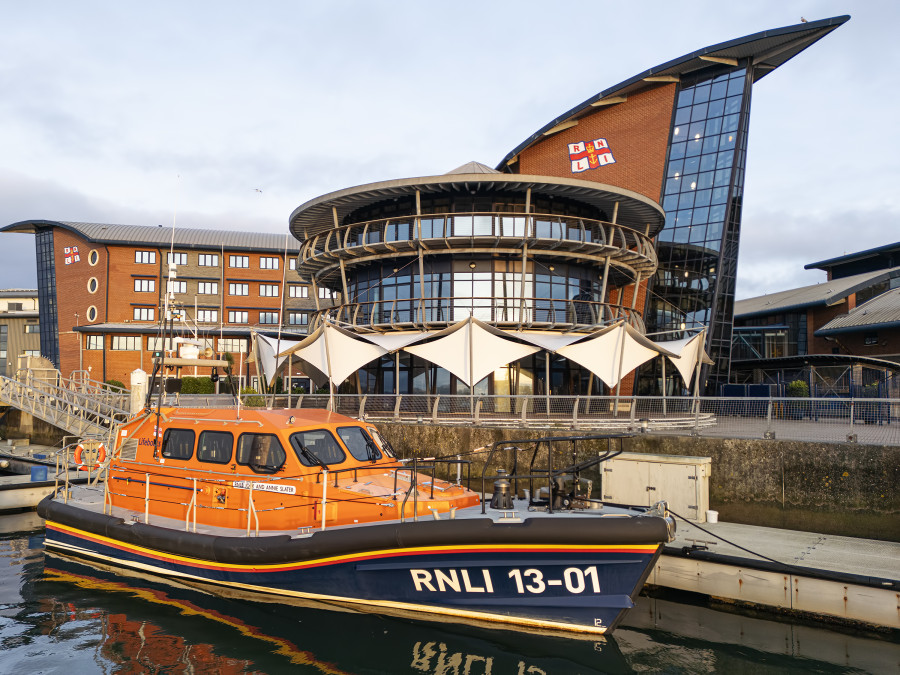 Shannon Class 13-01 "RNLB Jock and Anne Slater" at Poole, United Kingdom