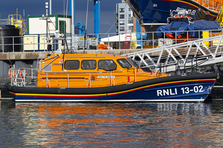 Shannon Class 13-02 "RNLB The Morrell" at Poole, United Kingdom
