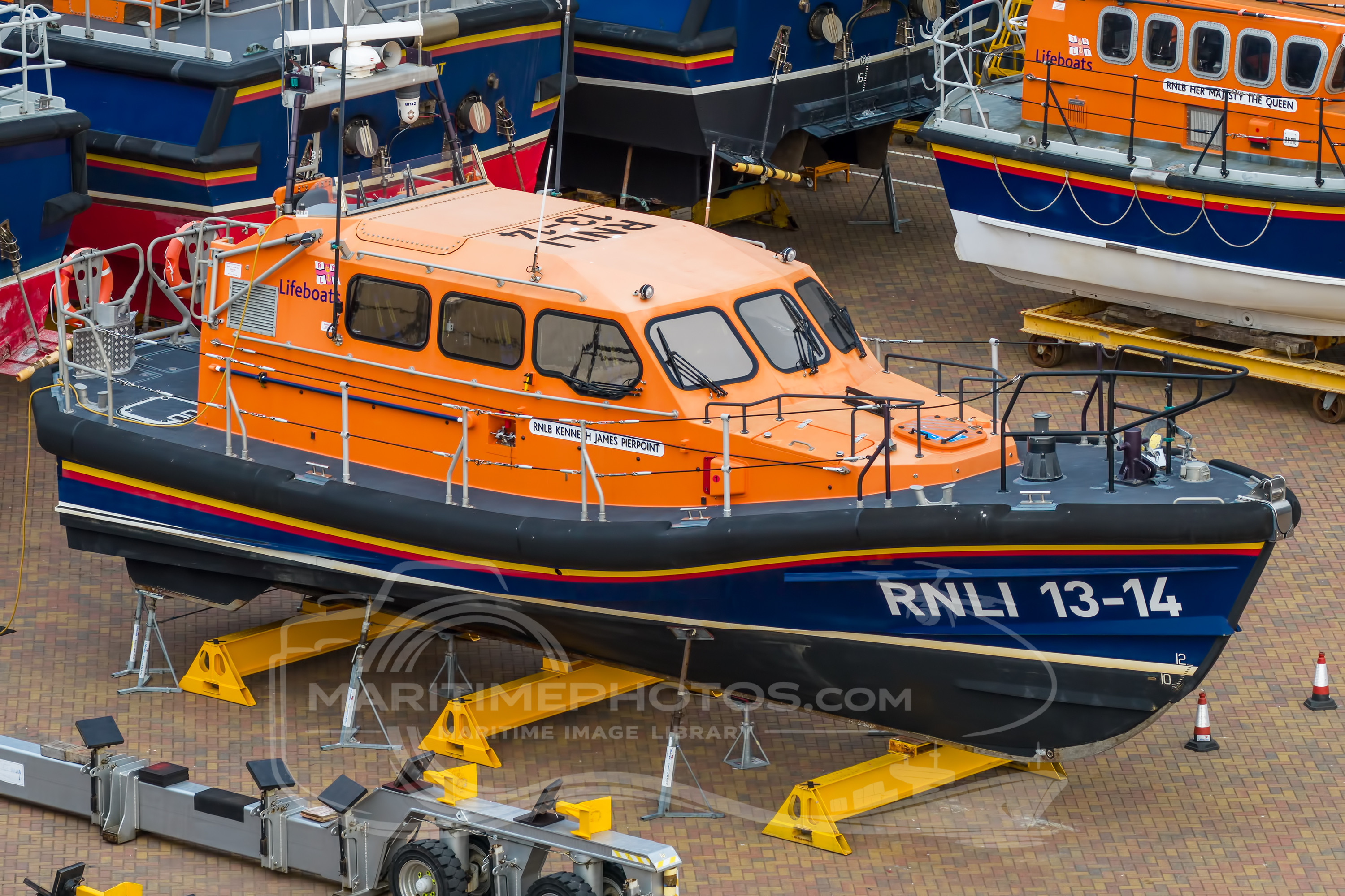 Shannon Class 13-14 "RNLB Kenneth  James Pierpoint" RNLI – Shannon Class at Poole, United Kingdom
