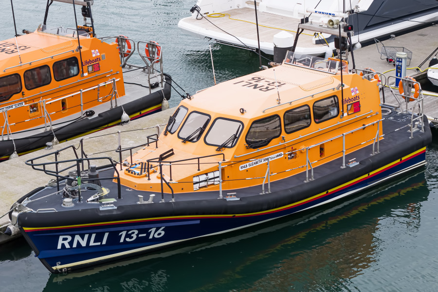Shannon Class 13-16 "RNLB Elizabeth Ann Leonard" at Poole, United Kingdom