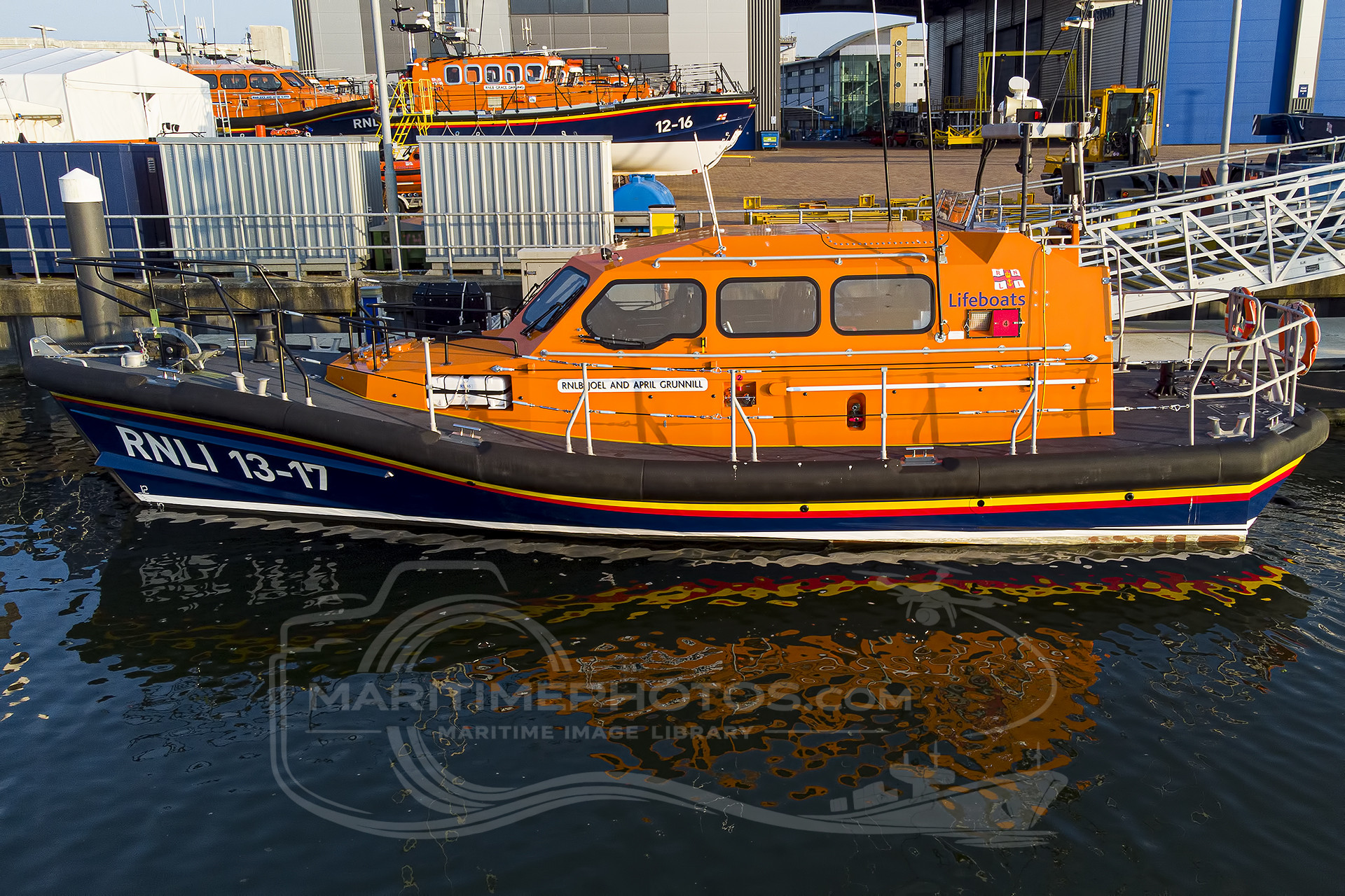 Shannon Class 13-17 "RNLB Joel and April Grunnill" RNLI – Shannon Class at Poole, United Kingdom
