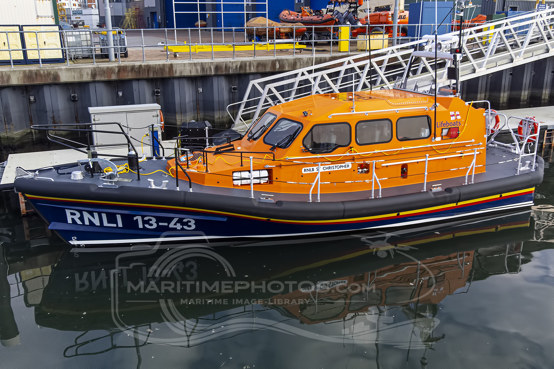 Shannon Class 13-43 "RNLB St Christopher" RNLI – Shannon Class at Poole, United Kingdom