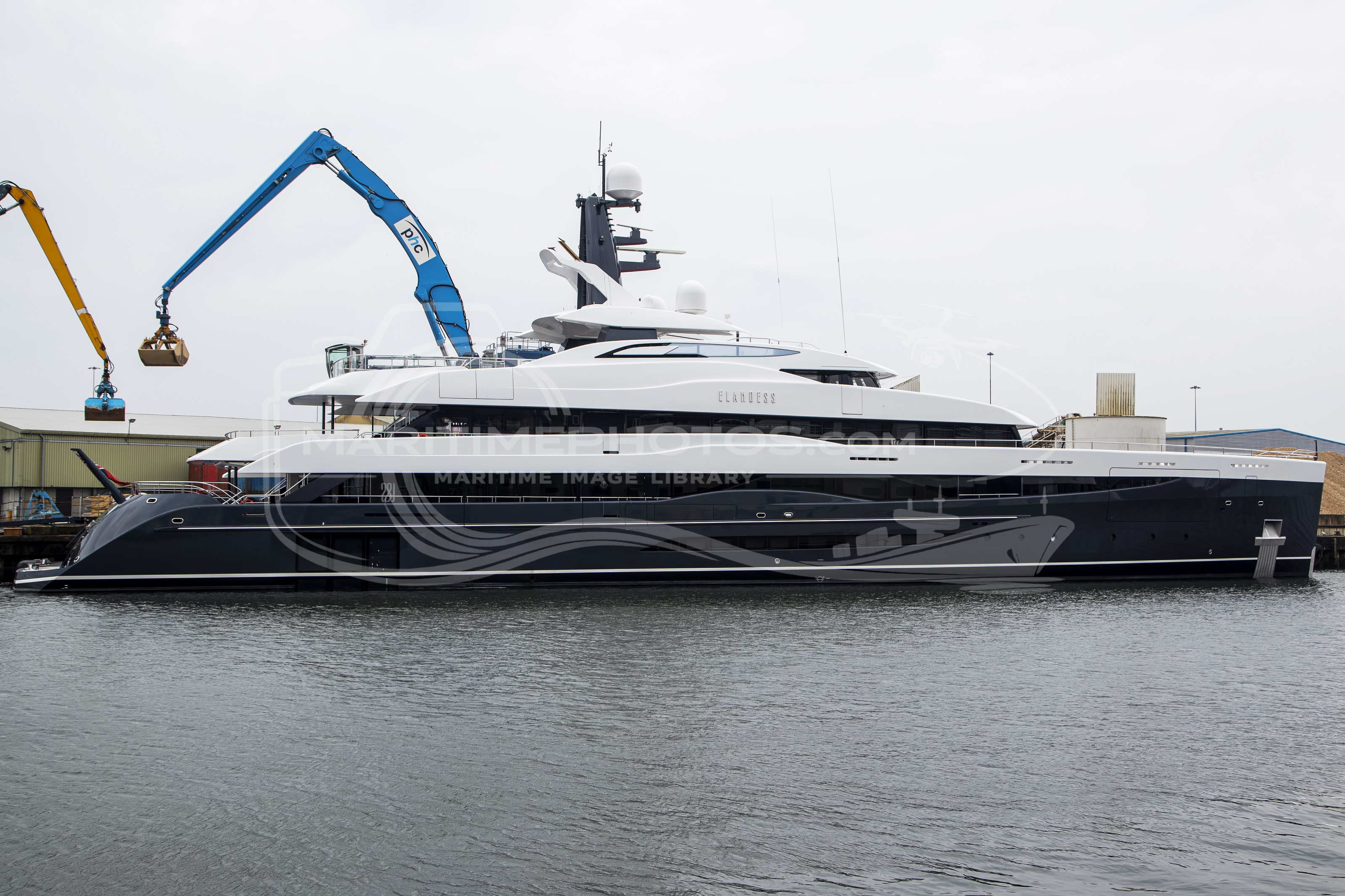 Elandess Motor Yacht IMO 9799020 at Poole, United Kingdom