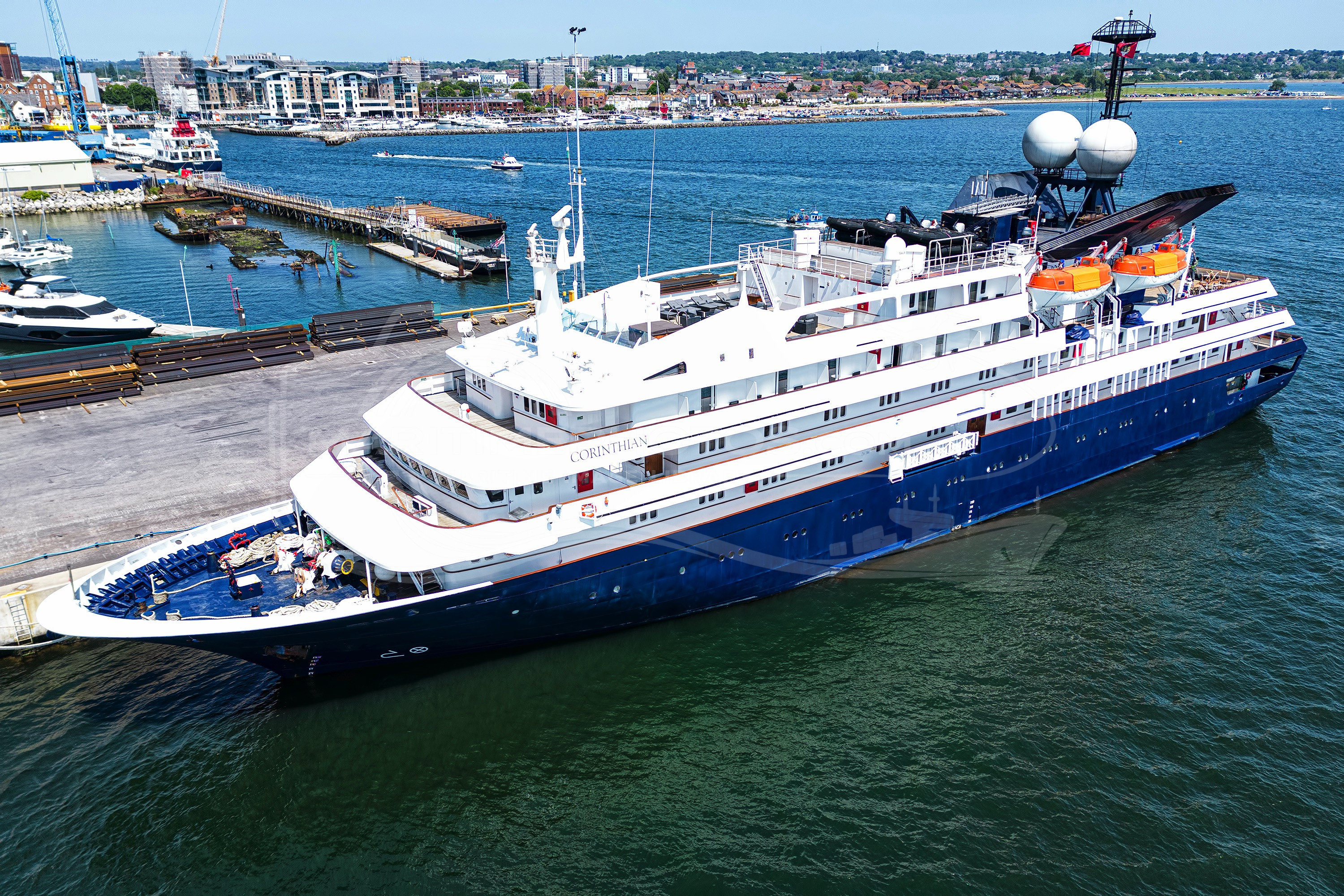 Corinthian Cruise Ship at Poole, United Kingdom