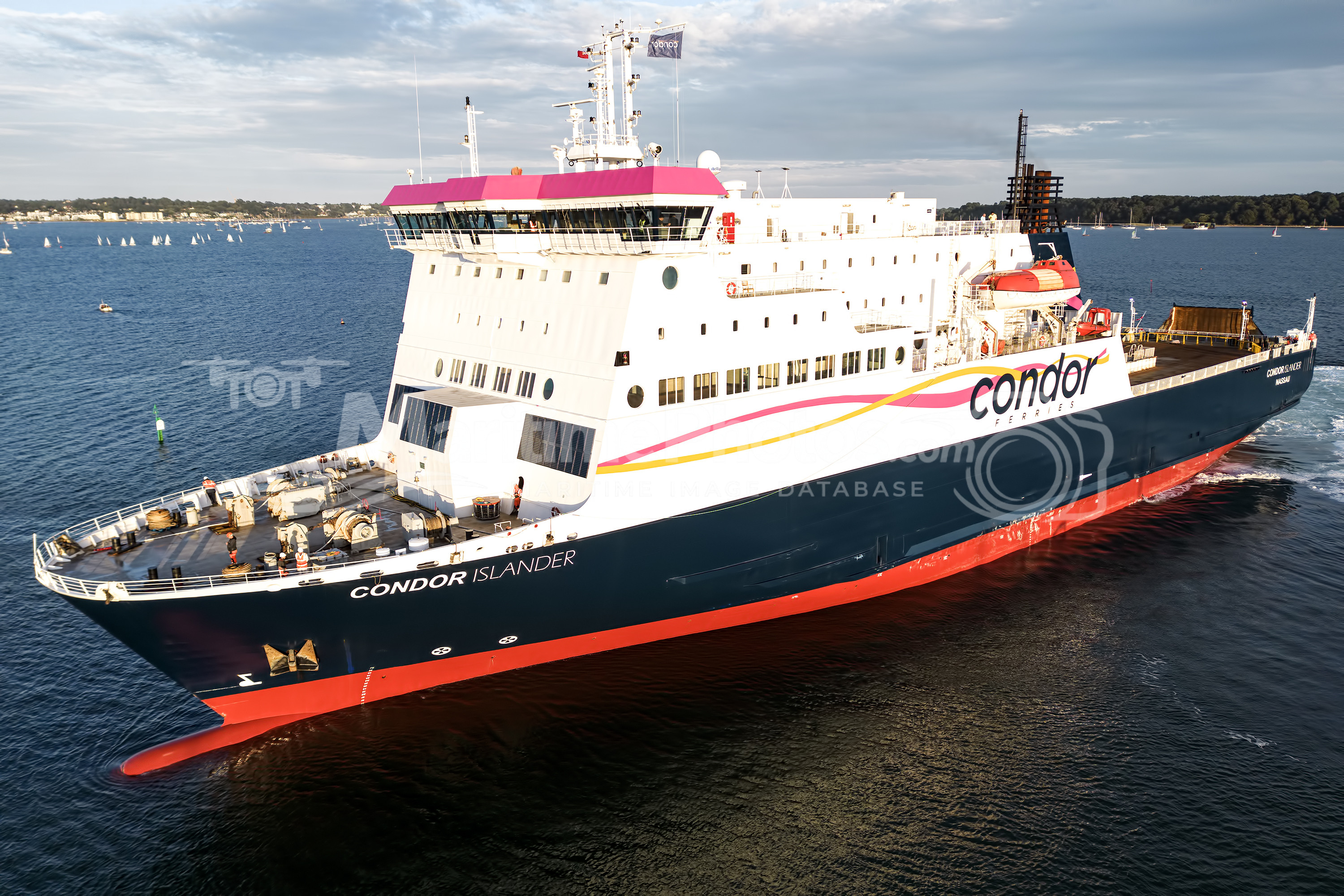 Condor Islander Ro-Pax IMO 9323704 at Poole, UK