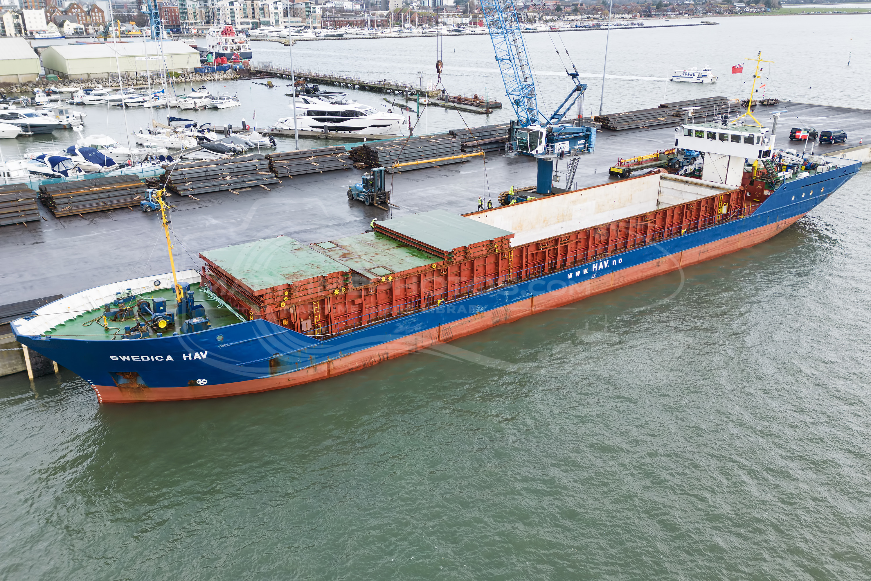 Swedica Hav General Cargo IMO 8605478 at Poole, United Kingdom