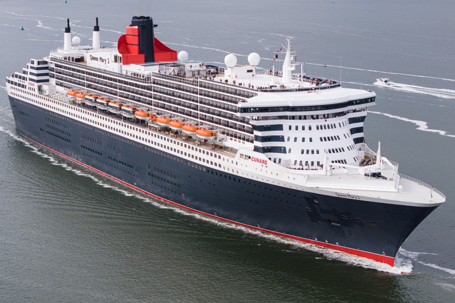 RMS Queen Mary 2 at Southampton, UK