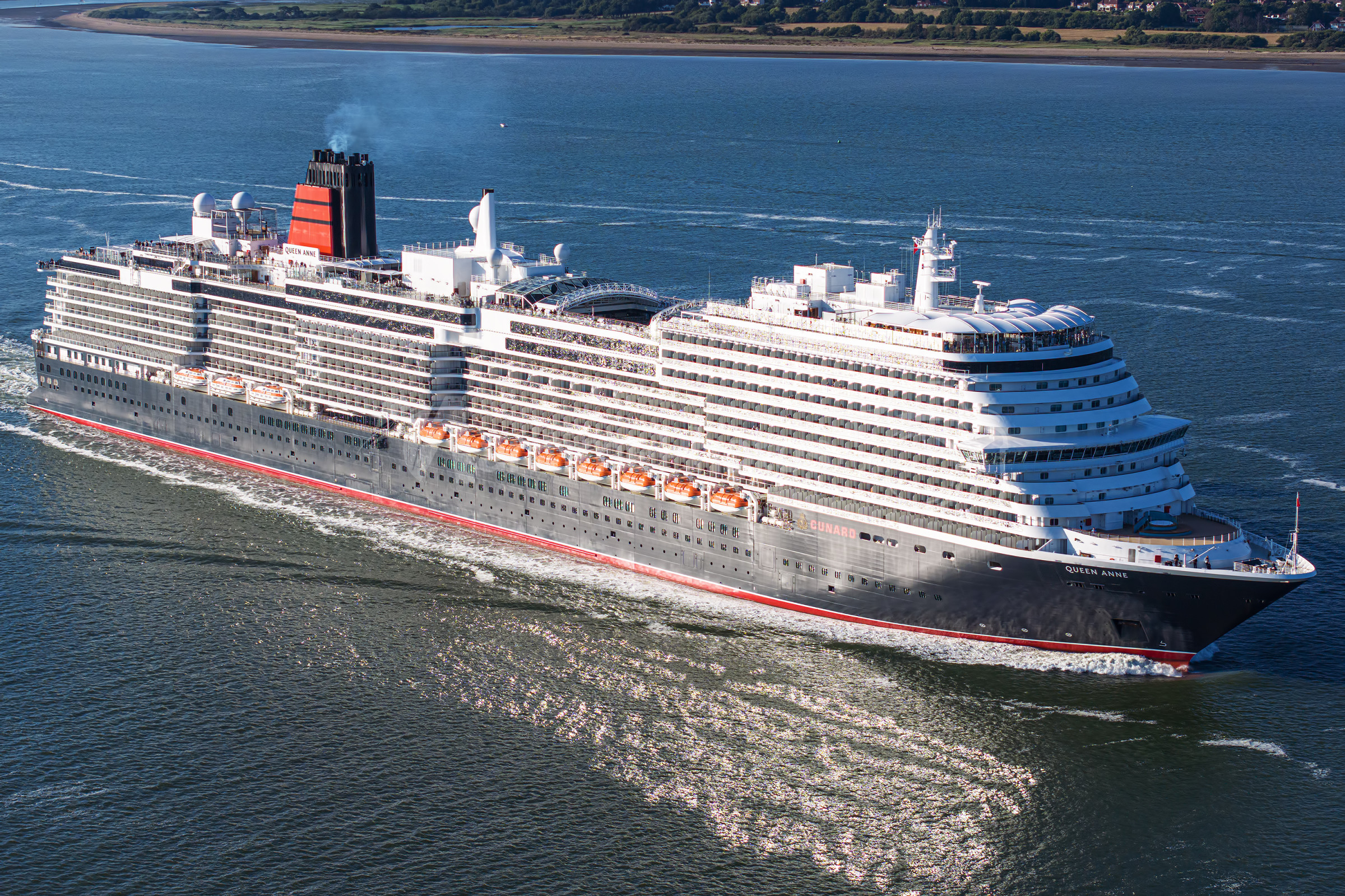 Queen Anne Cruise Ship IMO 9839399 at Southampton, UK