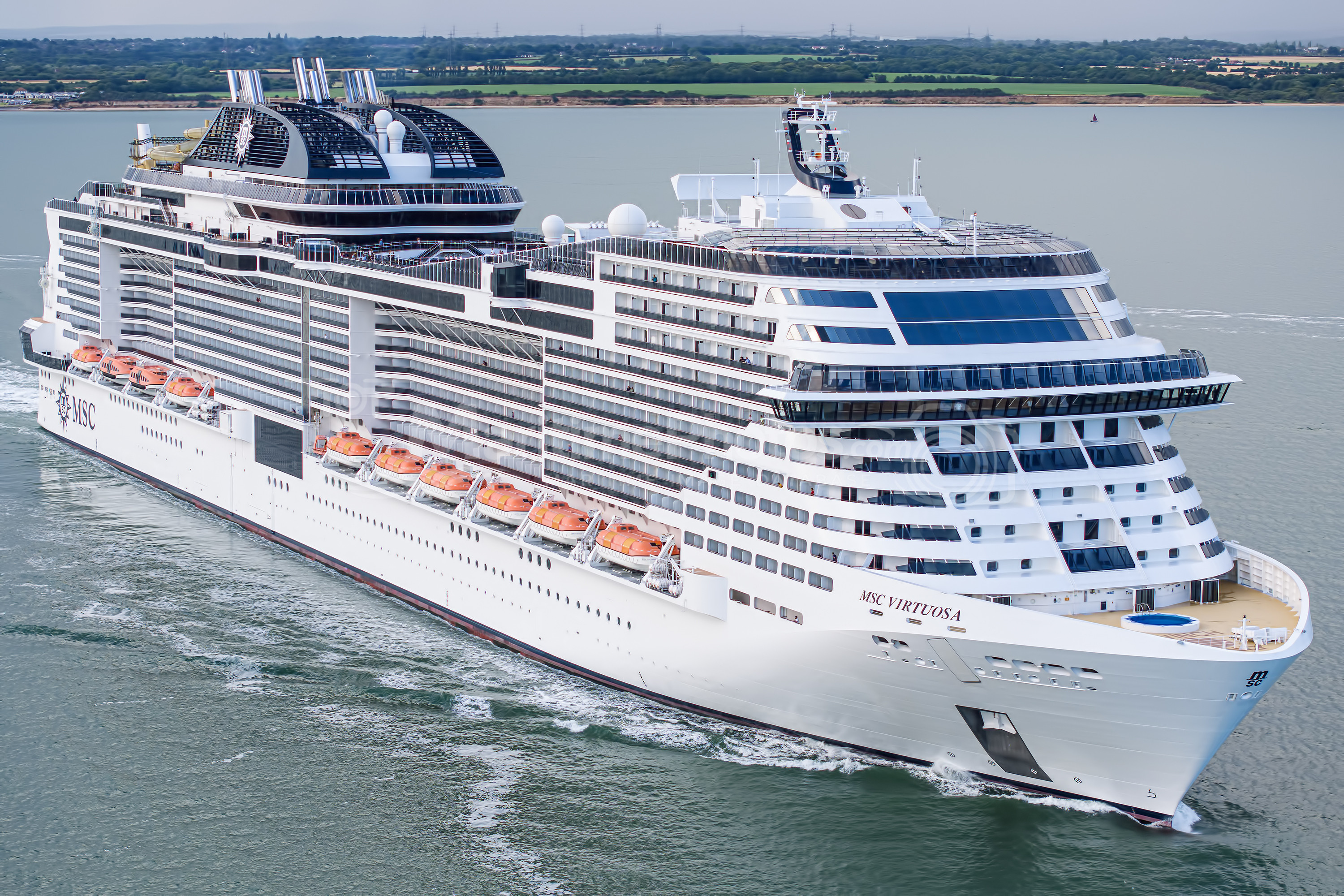 MSC Virtuosa Cruise Ship IMO 9803625 at Southampton, UK