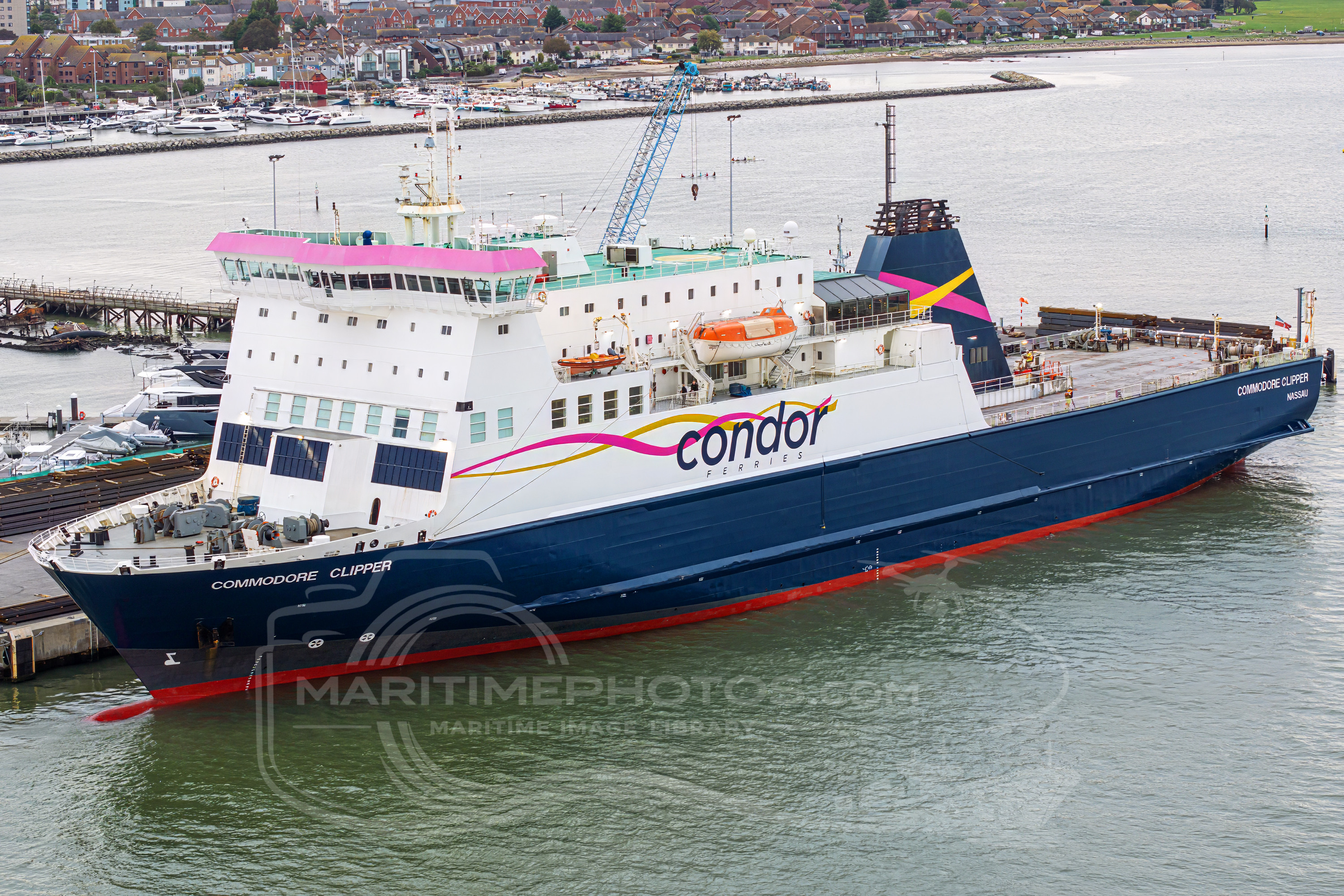 Commodore Clipper Ro-Pax IMO 9201750 at Poole, United Kingdom
