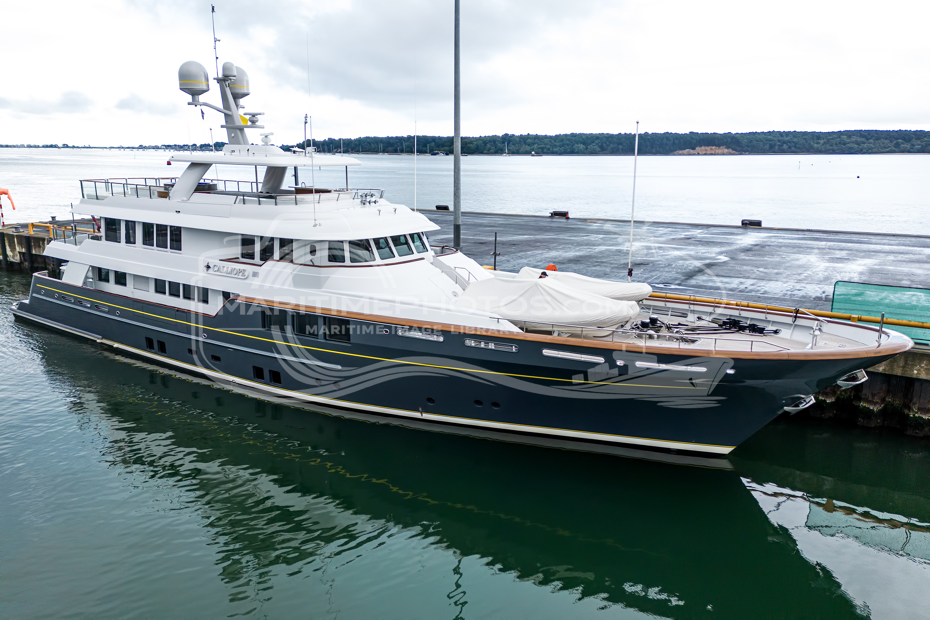Calliope Motor Yacht IMO 9743640 at Poole, UK