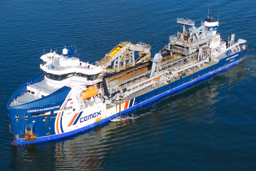 Cemex Go Innovation IMO 9848675 at Poole, United Kingdom