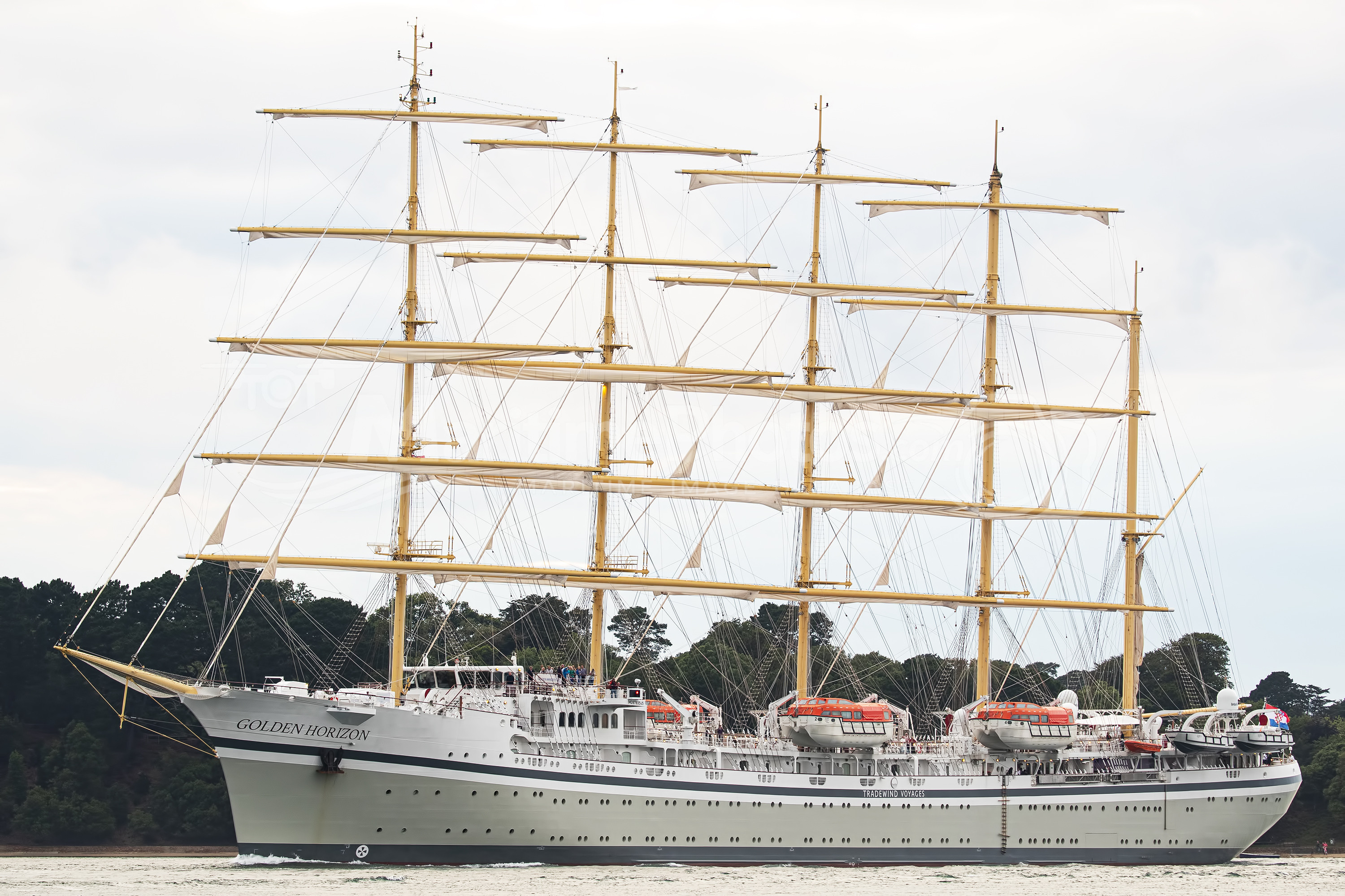 Golden Horizon Cruise Ship IMO 9793545 at Poole, UK