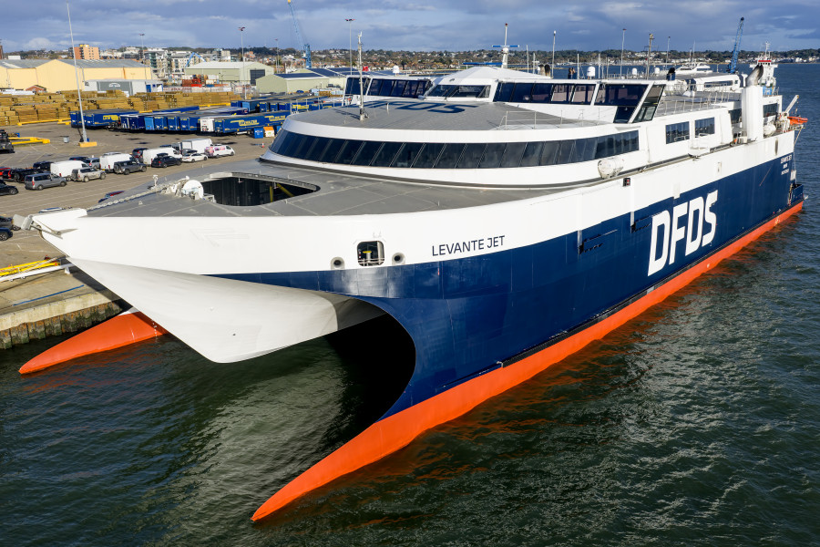 HSC Levante Jet IMO 9722819 at Poole, UK