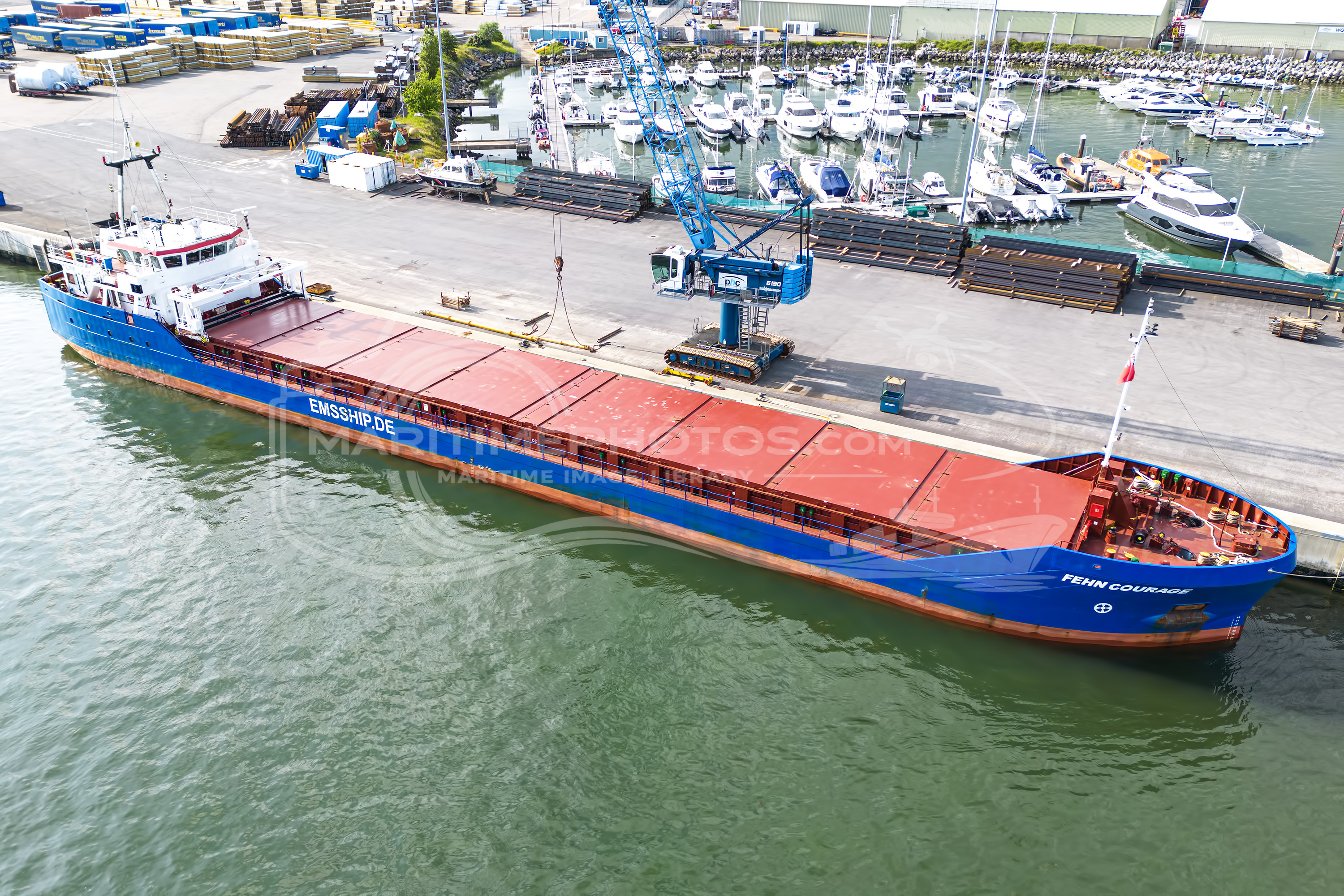 Fehn Courage General Cargo IMO 9556818 at Poole, United Kingdom