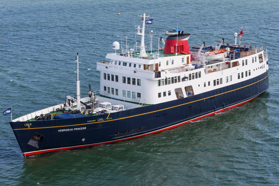 Hebridean Princess IMO 6409351 at Poole, United Kingdom