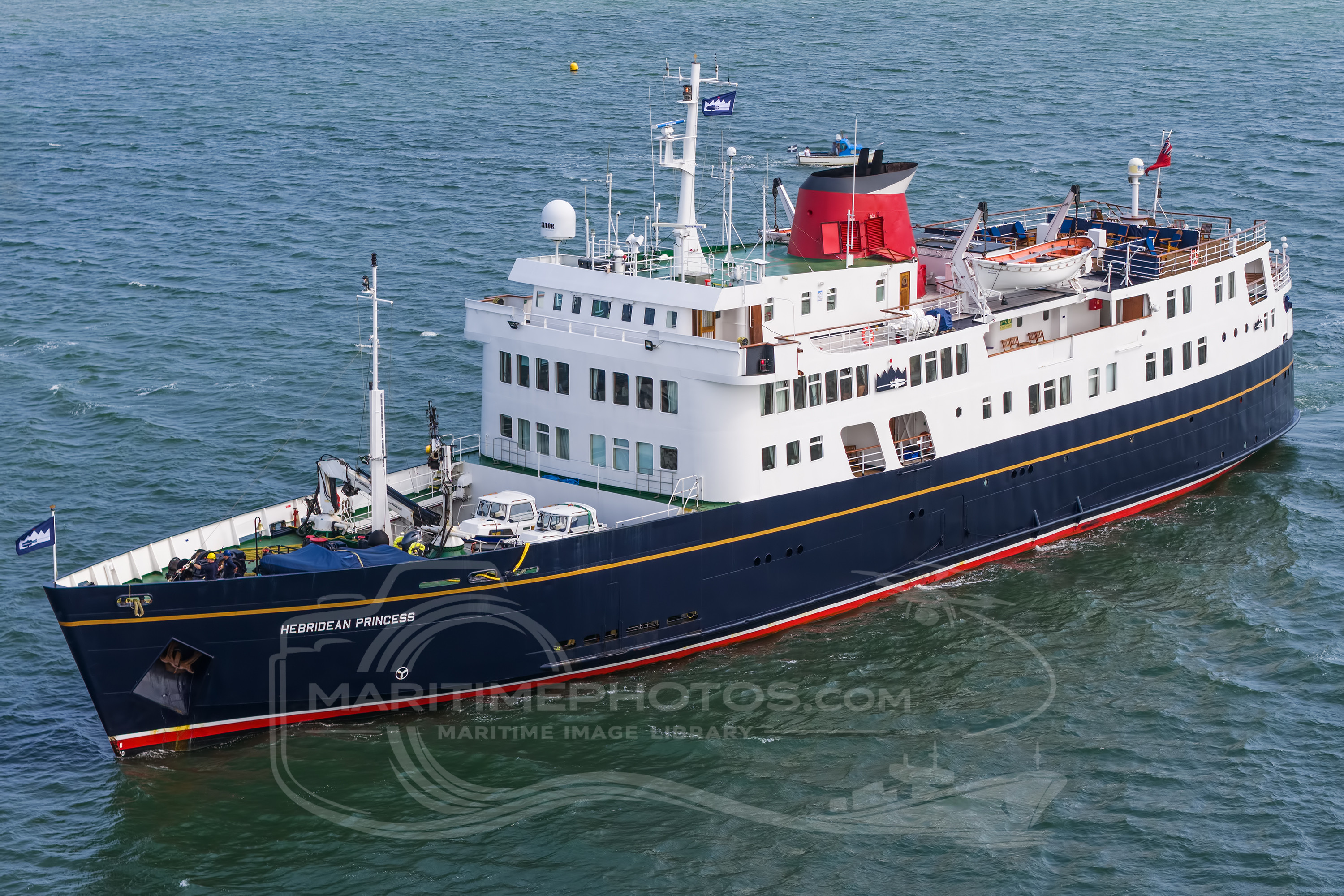 Hebridean Princess Cruise Ship IMO 6409351 at Poole, United Kingdom