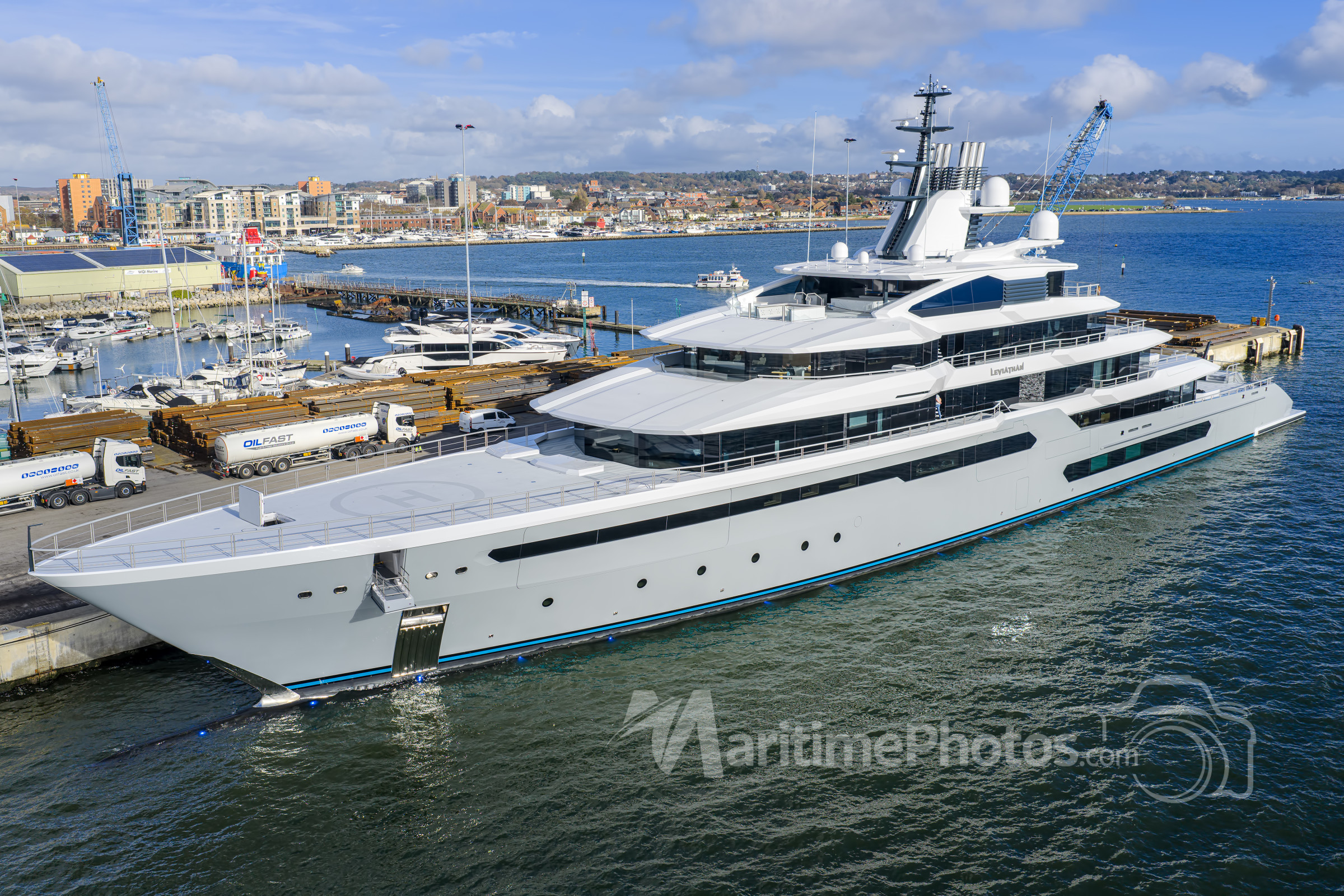 Leviathan Motor Yacht IMO 9921491 at Poole,UK