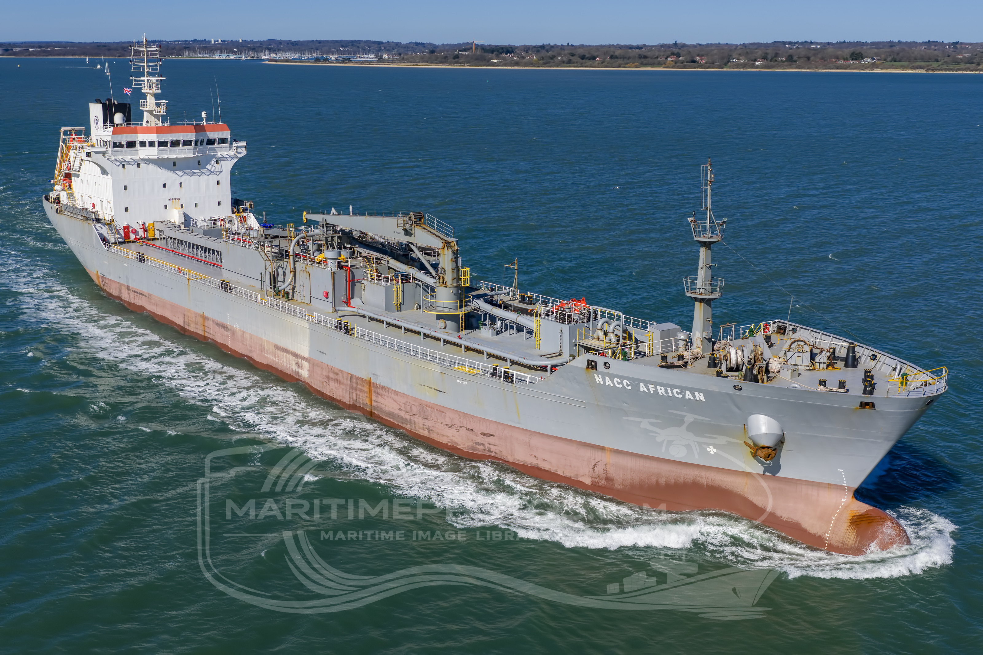 NACC African General Cargo IMO 9116515 at Calshot Reach, United Kingdom