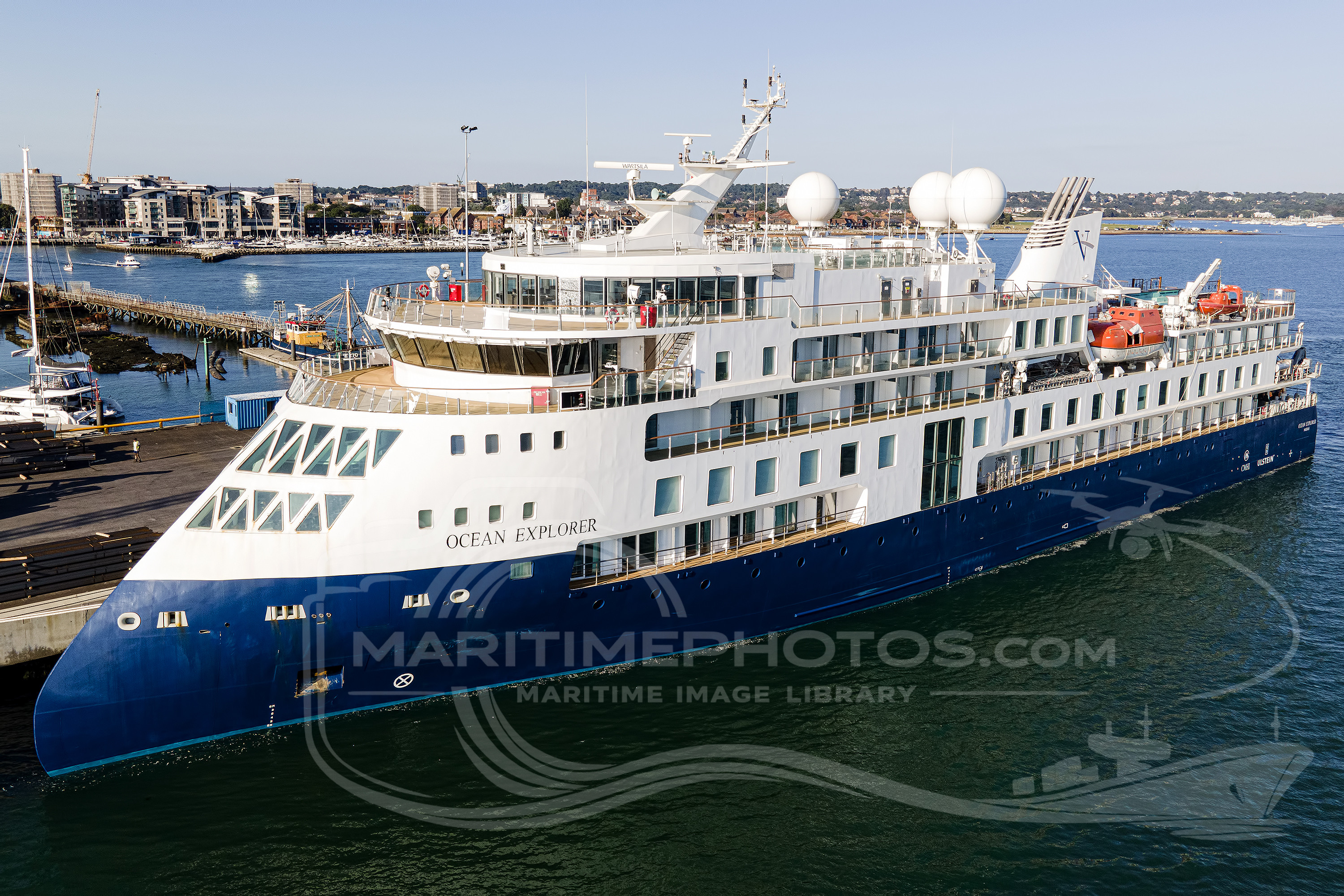 Ocean Explorer Cruise Ship IMO 9883194 at Poole, UK