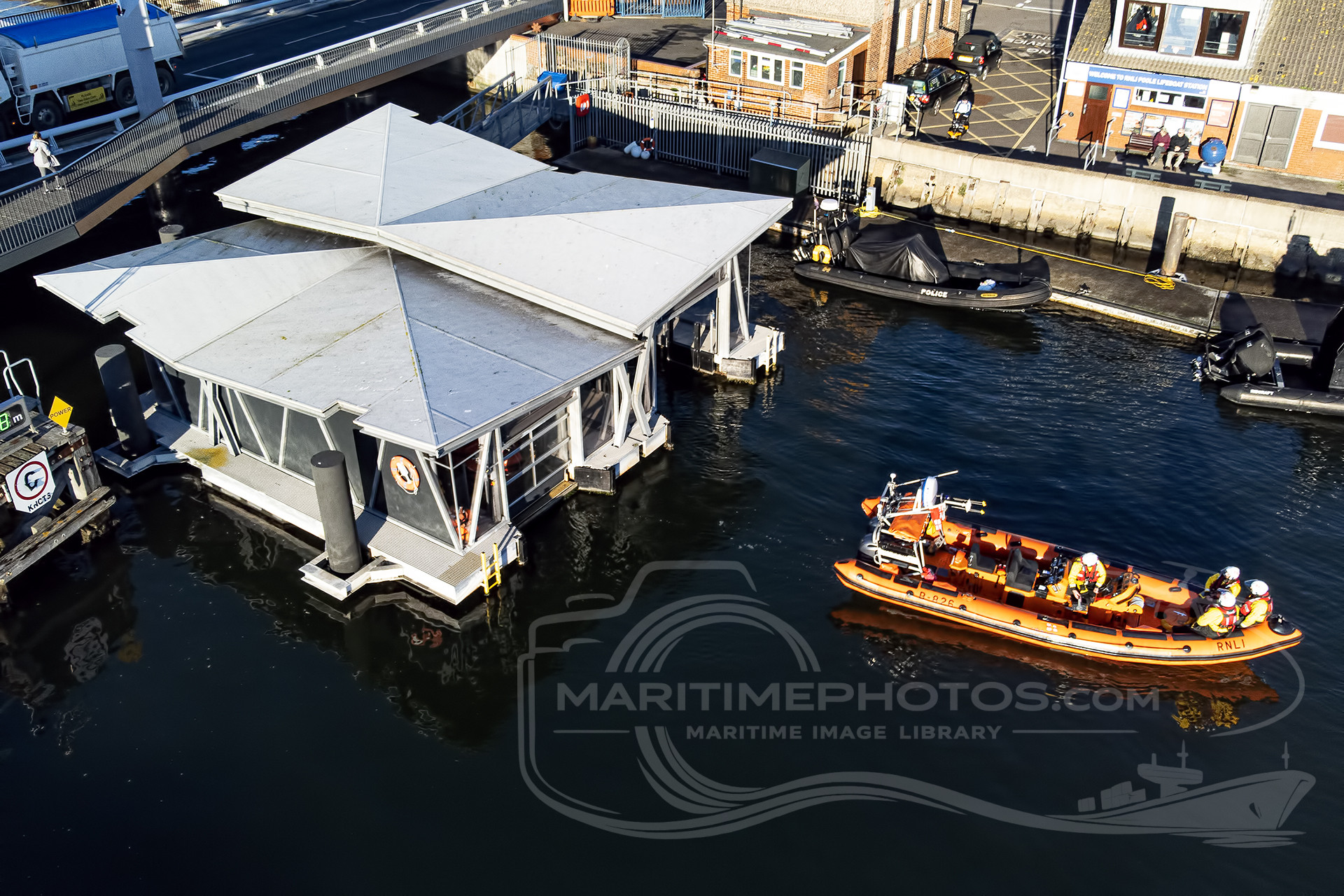 RNLI Station Boathouses at Poole, United Kingdom