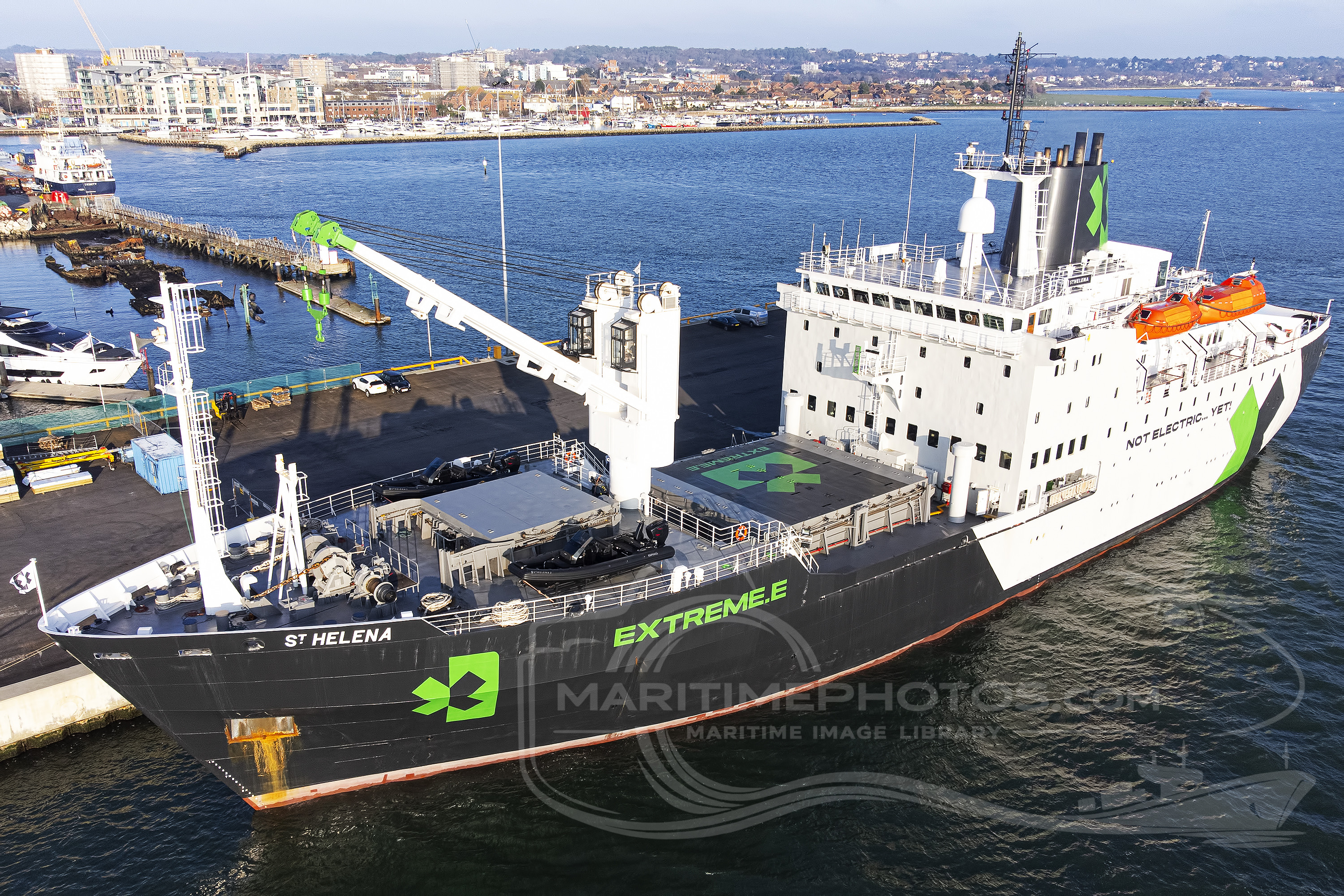 St Helena General Cargo IMO 8716306 at Poole, United Kingdom