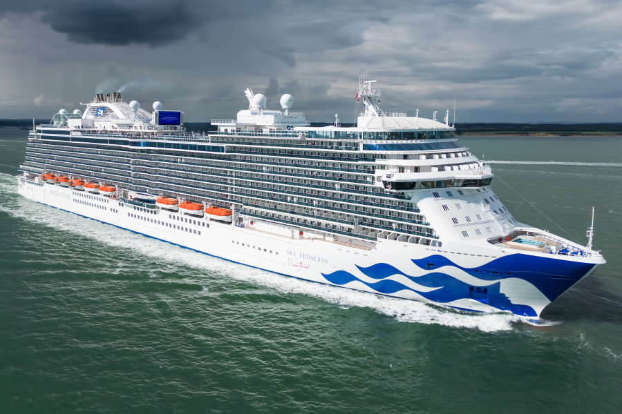 Sky Princess at Southampton, UK