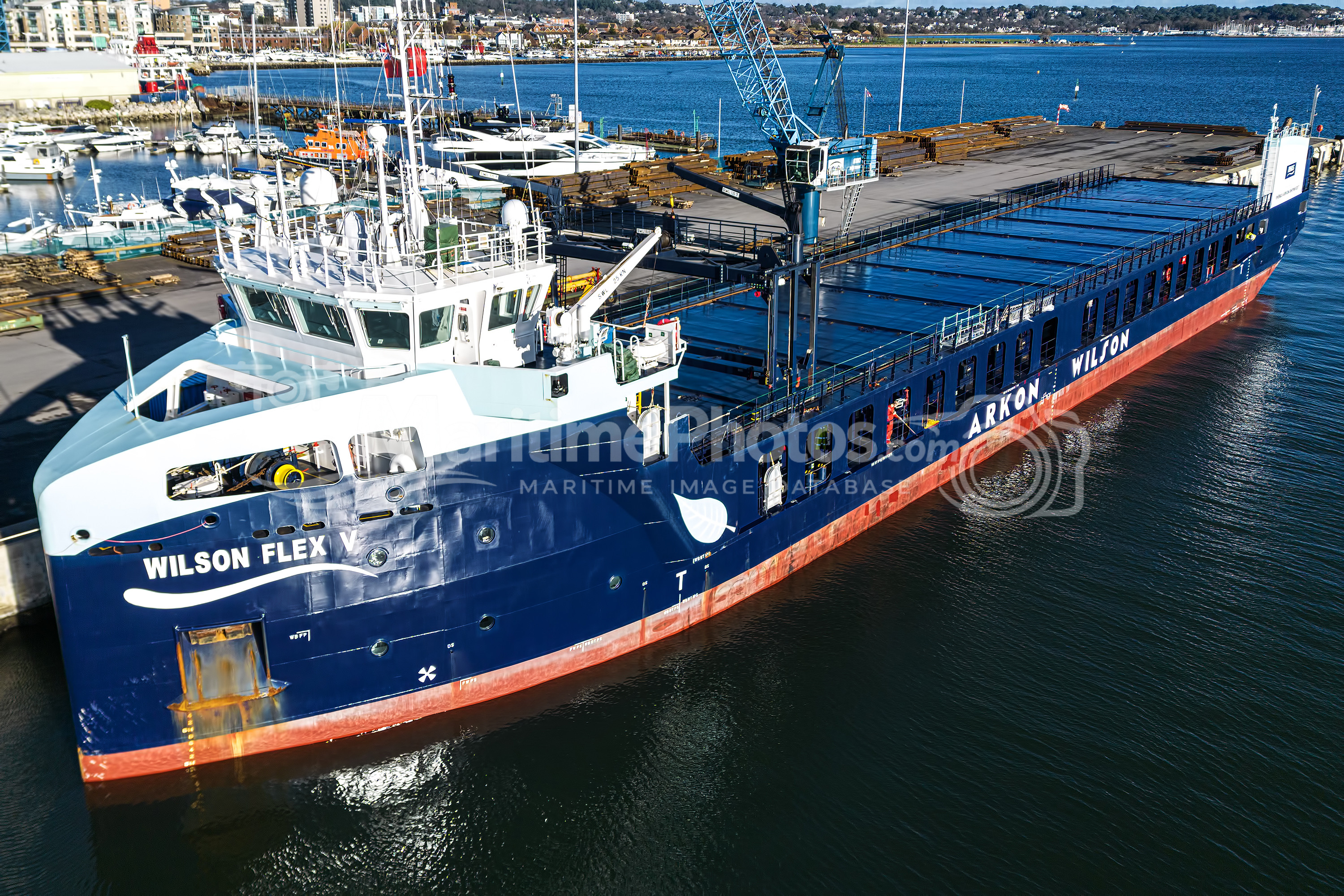 Wilson Flex V General Cargo IMO 9911472 at Poole, UK