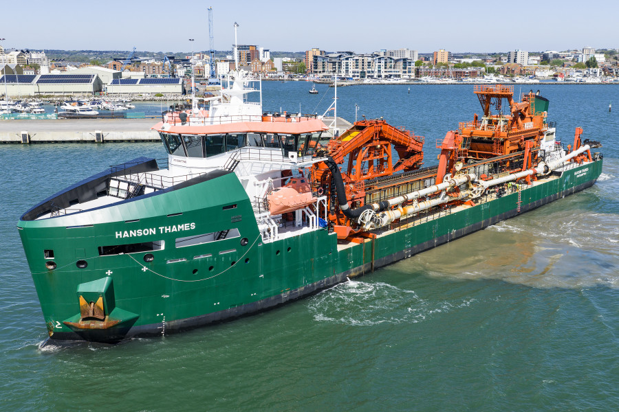 Hanson Thames IMO 9887786 at Poole, United Kingdom