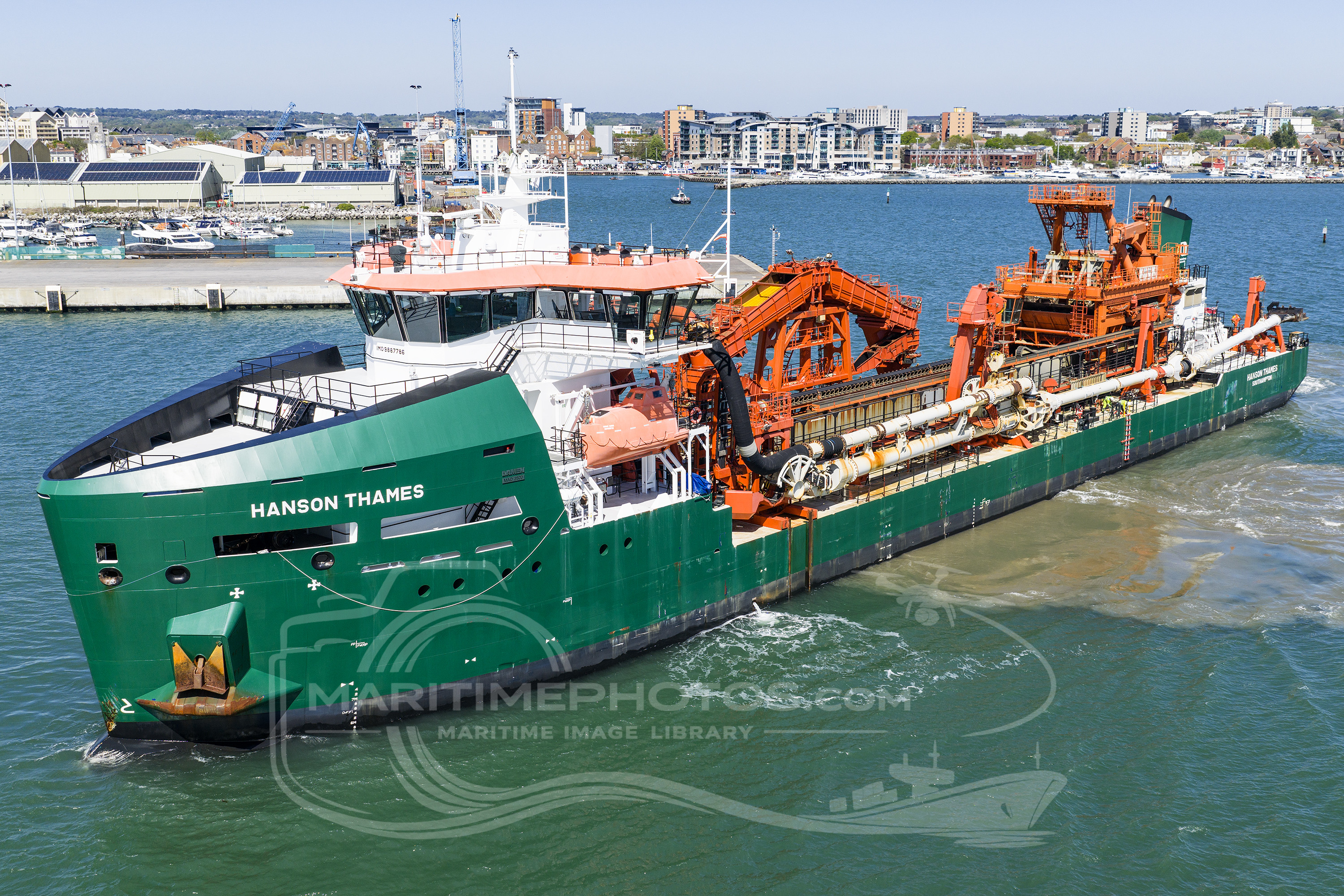 Hanson Thames Dredger IMO 9887786 at Poole, United Kingdom